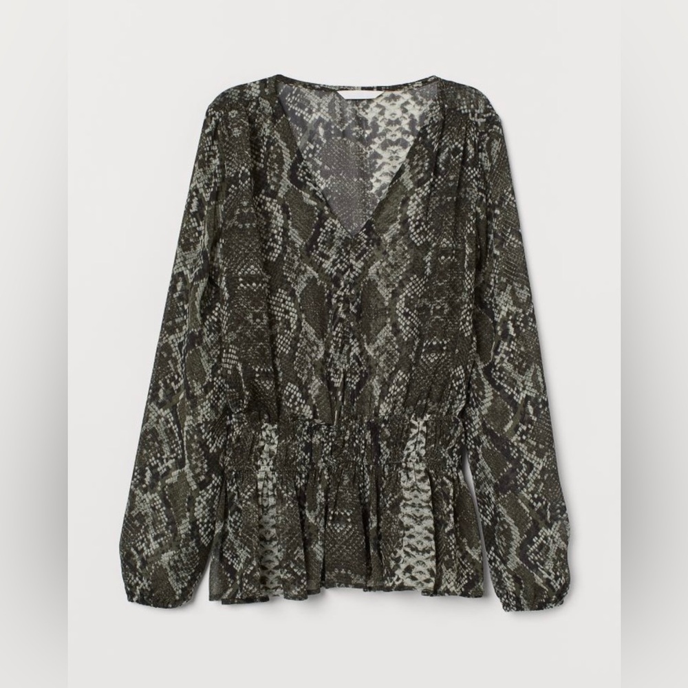 NWOT V-neck Chiffon Blouse